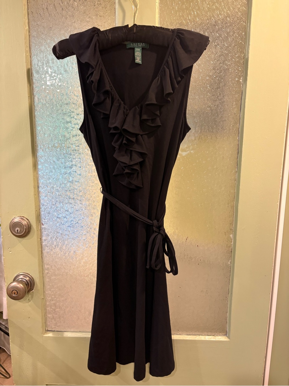 Ralph Lauren P/M  Ruffled V-Neck Wrap Dress